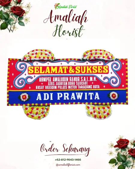Papan Bunga Ucapan Selamat Penumping